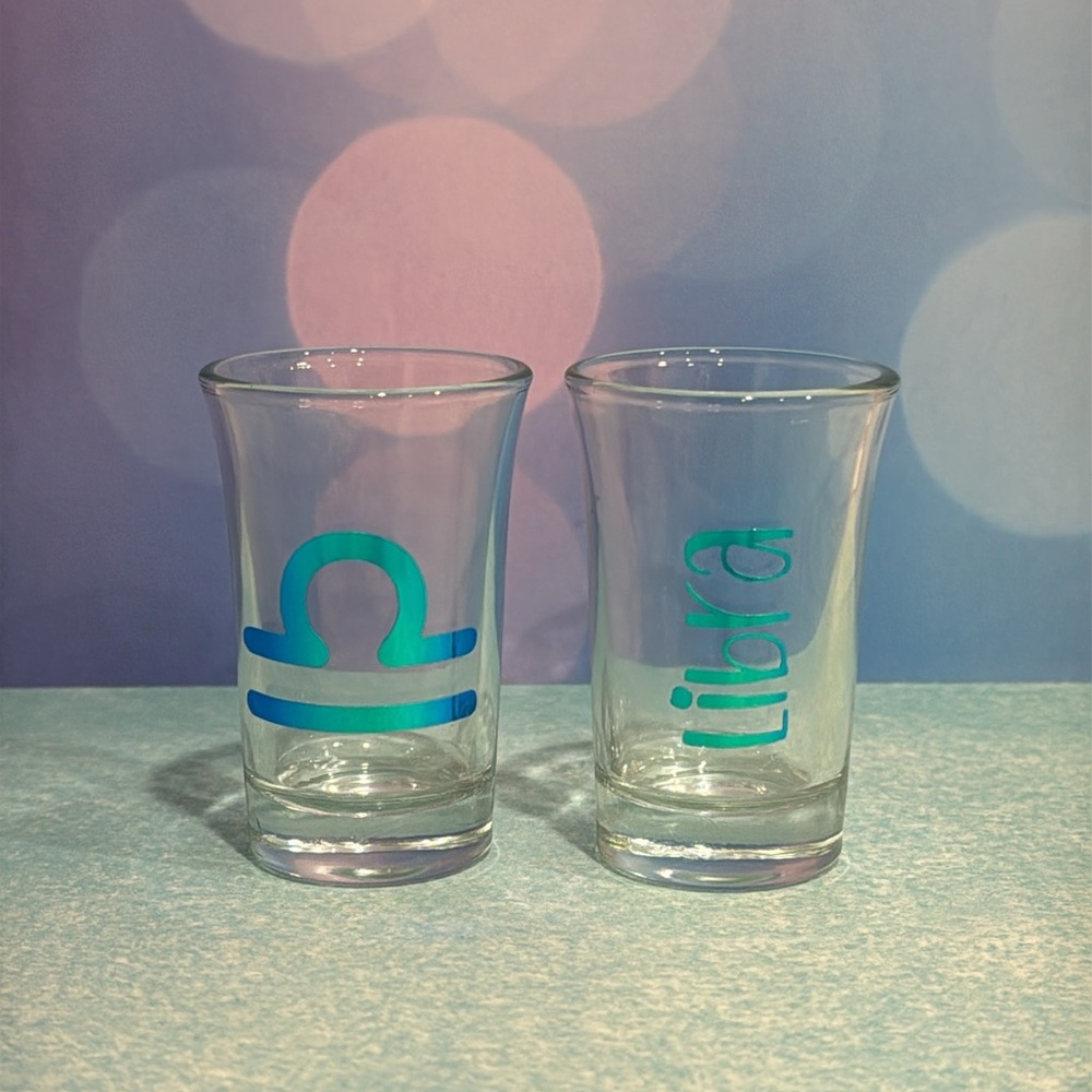 Libra Zodiac Shot Glasses Set